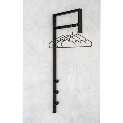 Trento Clothes Rack - Clothes rack, metal, black 3x30x82 cm