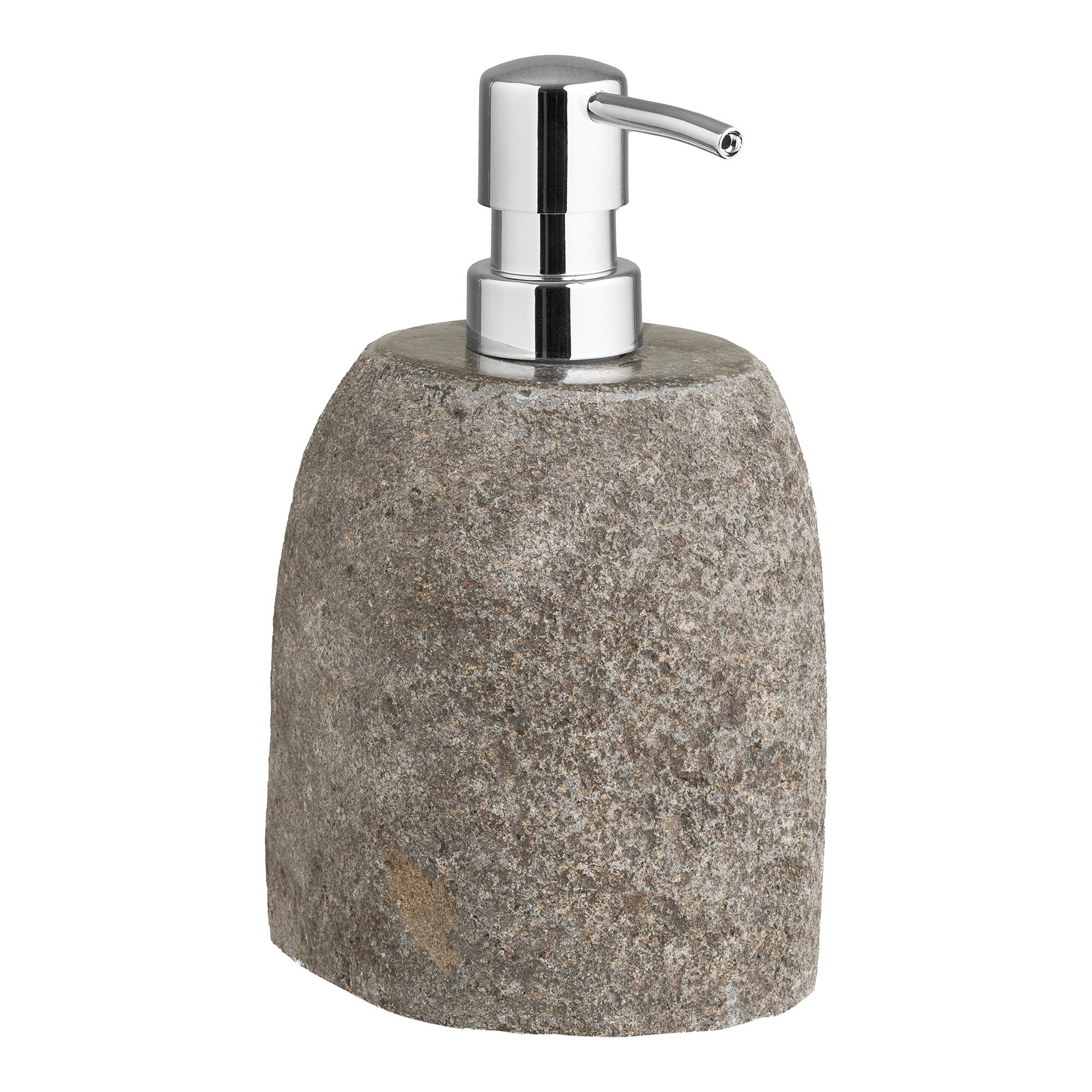 Gara Soap Dispenser - Soap dispenser, riverstone, natural 11x8x18 cm