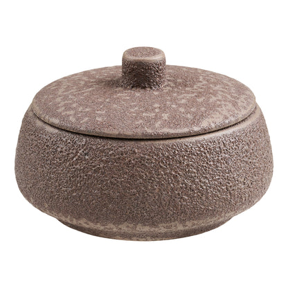 Voorraadpot Jar – keramiek, bruin, ø15x9,5 cm