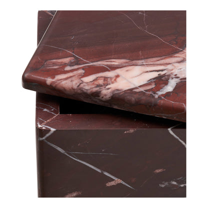 Pot marmer – kastanjerood, 12x12x8 cm