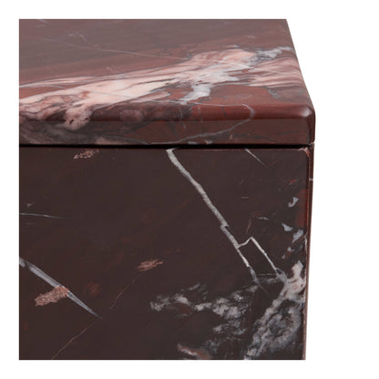 Pot marmer – kastanjerood, 12x12x8 cm