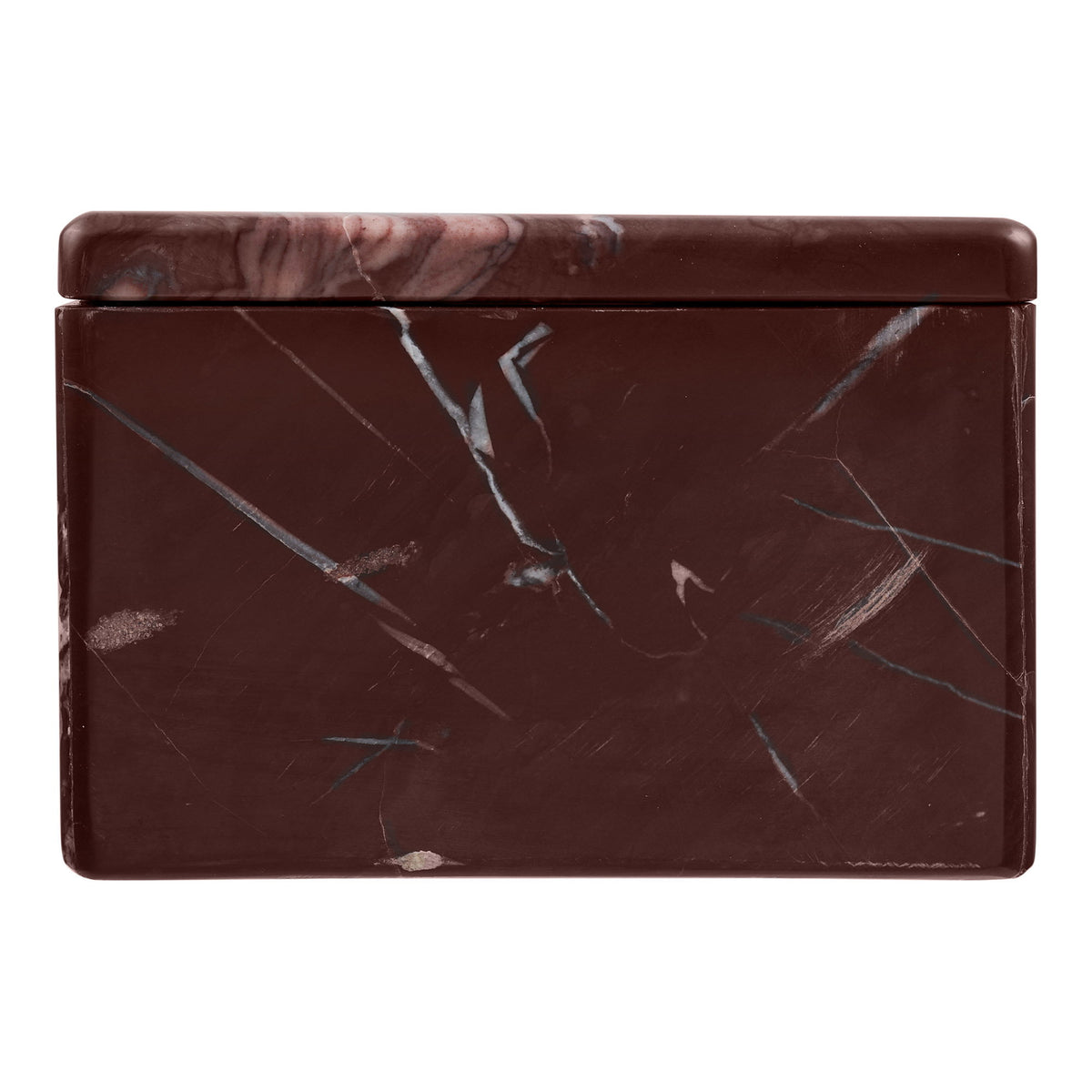 Pot marmer – kastanjerood, 12x12x8 cm