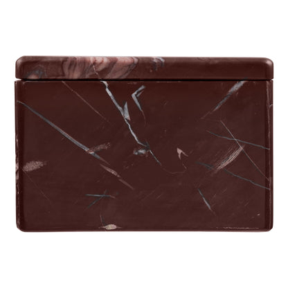 Pot marmer – kastanjerood, 12x12x8 cm
