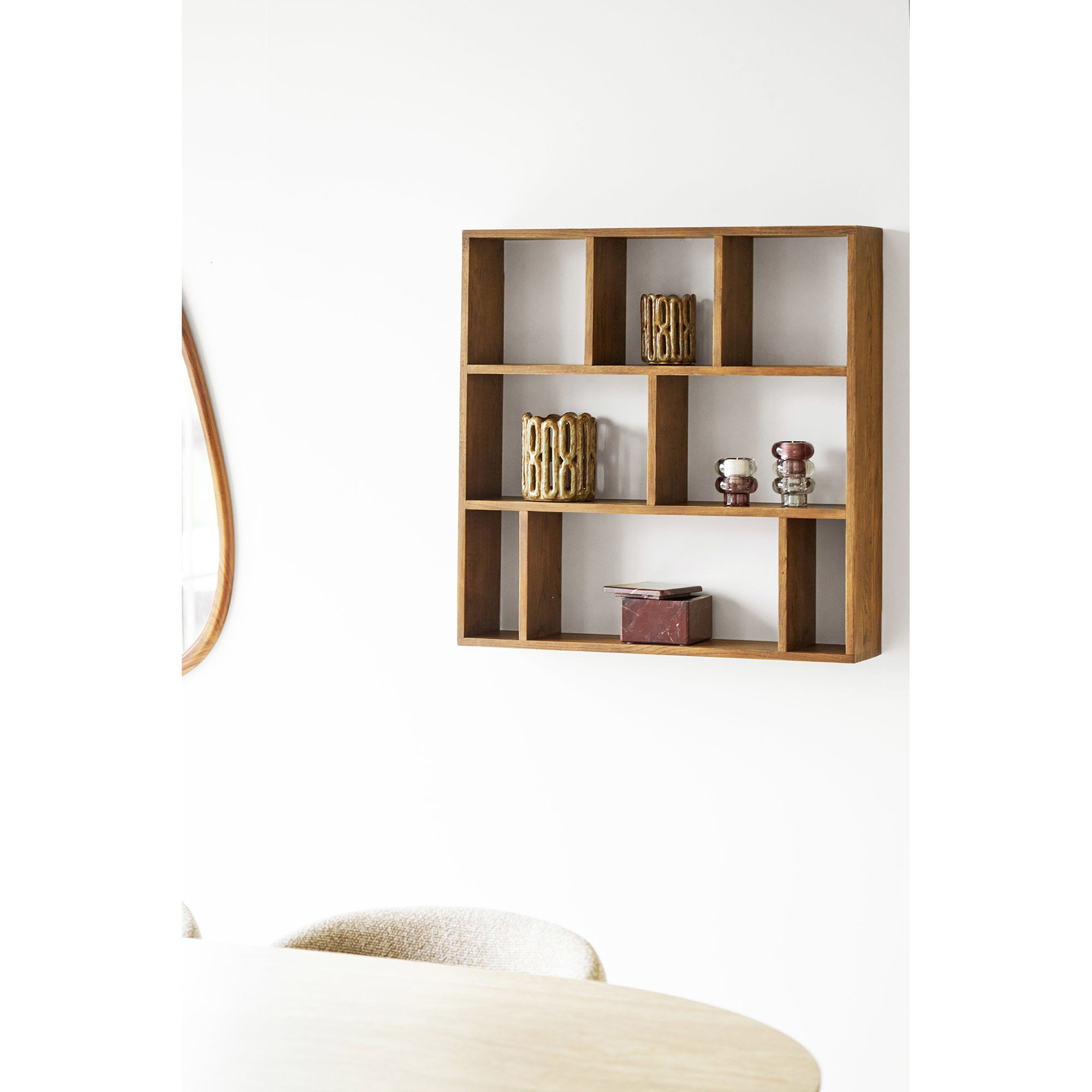 Pot marmer – kastanjerood, 12x12x8 cm