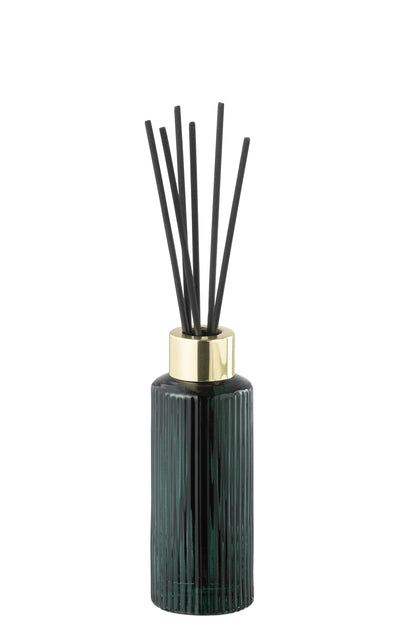 Scented Oil Cedar Breeze Glass Dark Green Small