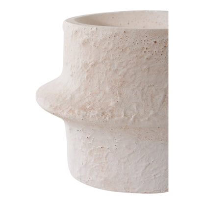 Candle Holder - Candle holder, cement, white set of 2