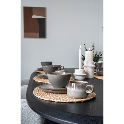 Candle Holder - Candle holder, cement, white set of 2