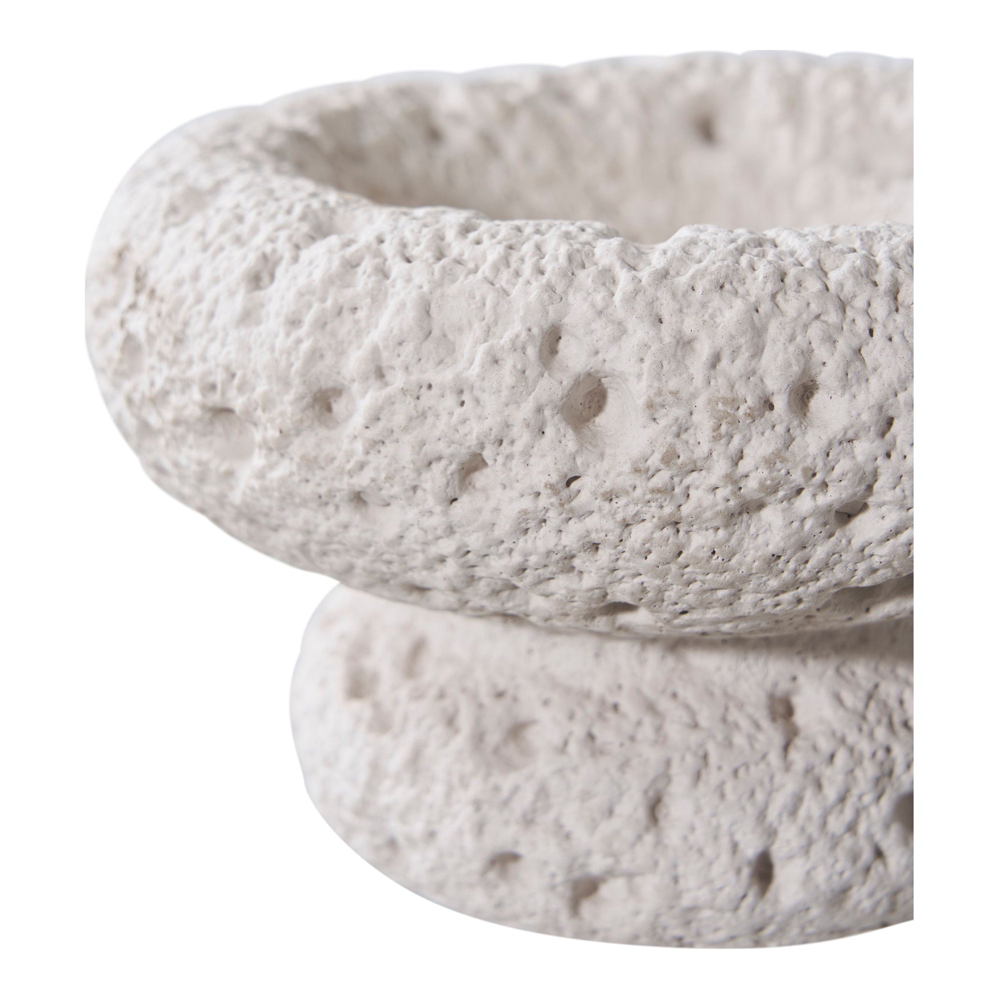 Candle Holder - Candle holder, cement, grey set of 2