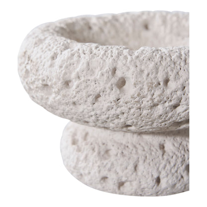 Candle Holder - Candle holder, cement, grey set of 2