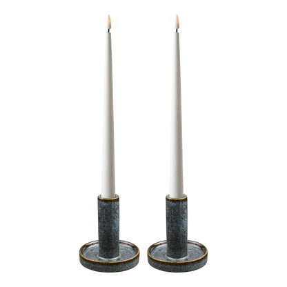 Kerzenständer - Kerzenständer, Keramik, Key Largo Blau, 2er-Set