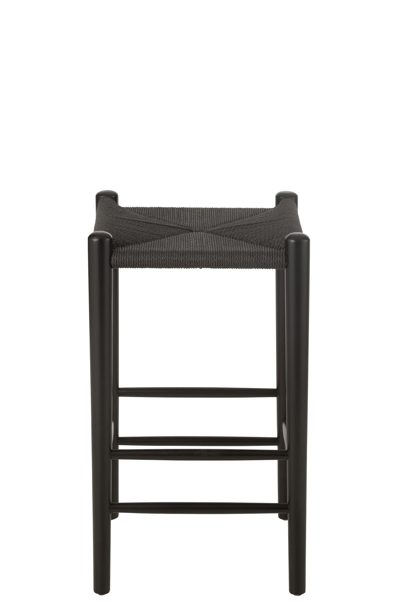 Bar Chair Orient Beech Wood/Rope Black