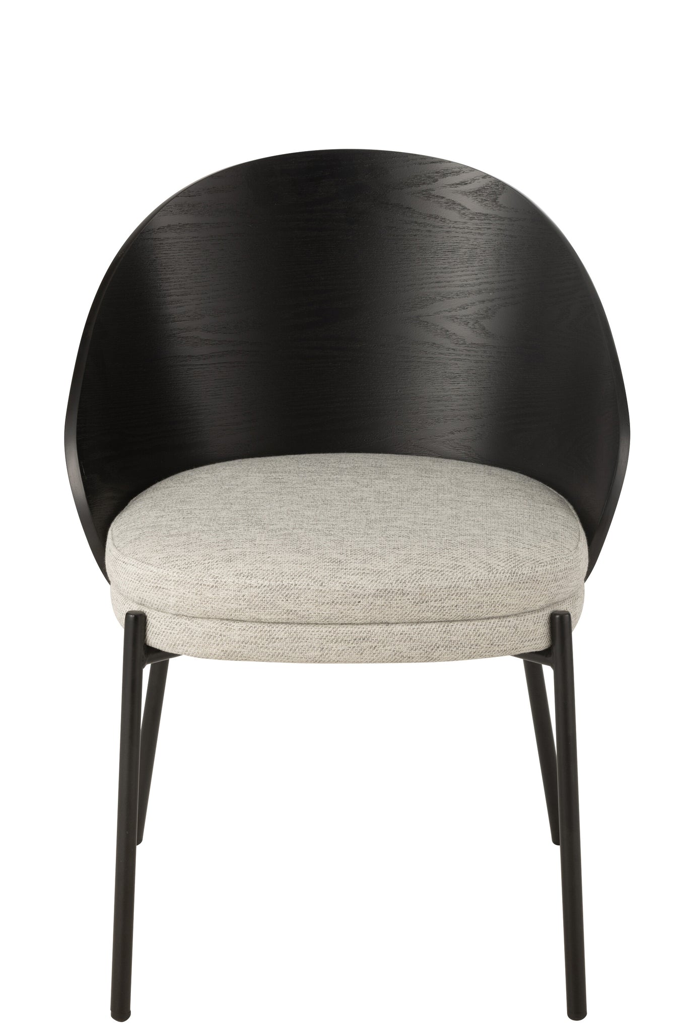 Chair Lone Ply Wood/Metal Black/Grey