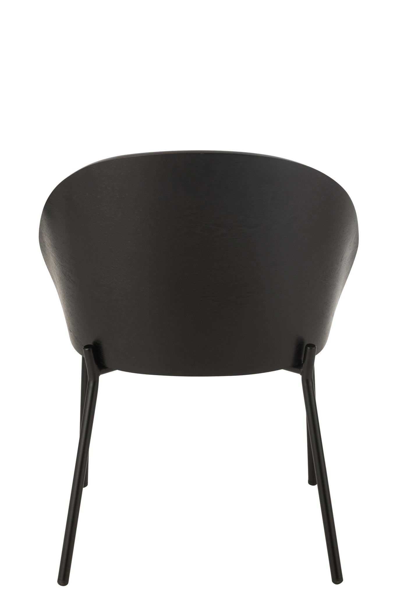 Chair Lone Ply Wood/Metal Black/Grey