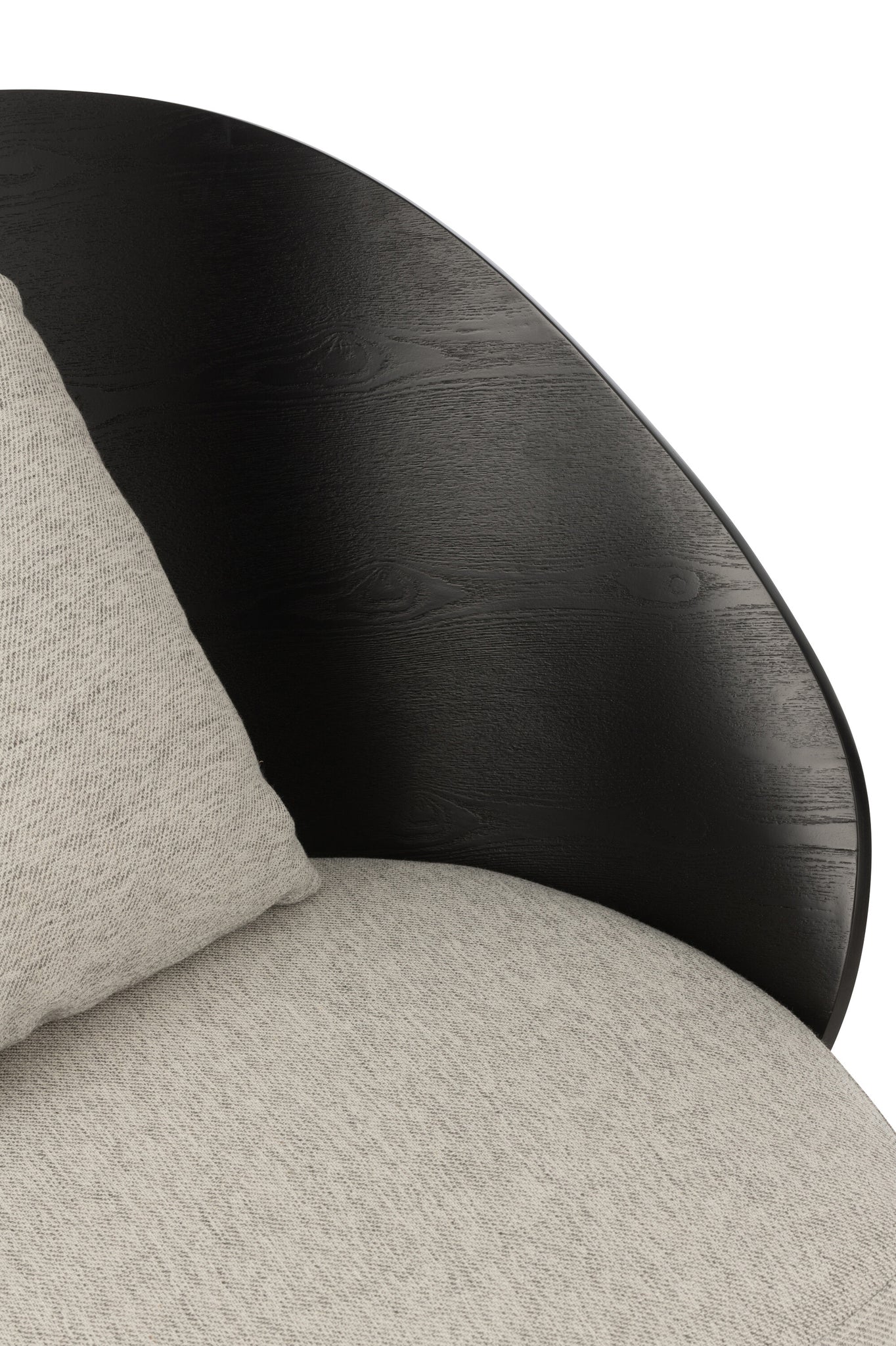 Lounge Chair Lone Wood/Metal Black/Grey