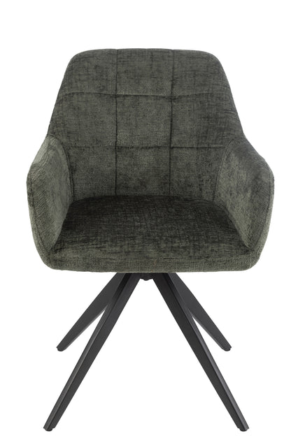 Chair Louna Iron/Acrylic Green