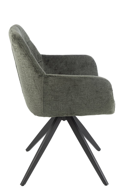 Chair Louna Iron/Acrylic Green