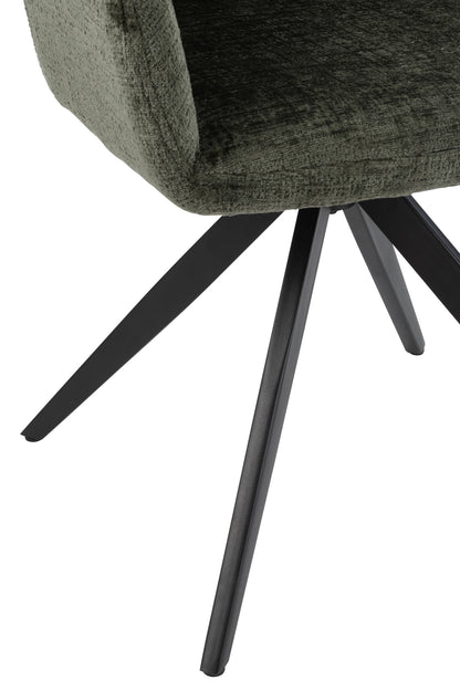 Chair Louna Iron/Acrylic Green