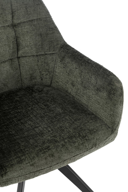 Chair Louna Iron/Acrylic Green