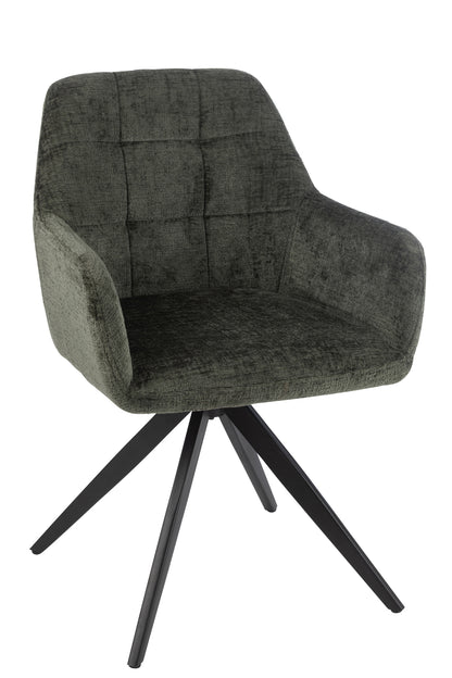 Stuhl Louna Eisen/Acryl Grün