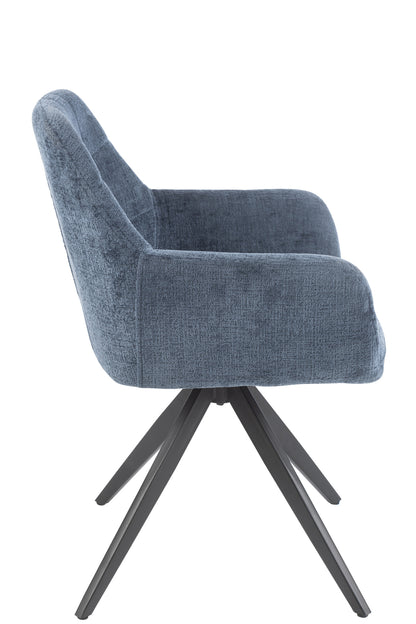 Chair Louna Iron/Acrylic Blue