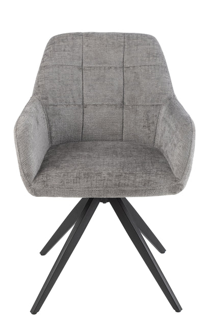 Stuhl Louna Eisen/Acryl Grau