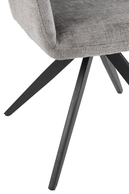 Stuhl Louna Eisen/Acryl Grau