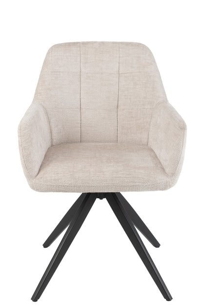 Chair Louna Iron/Acrylic Ivory