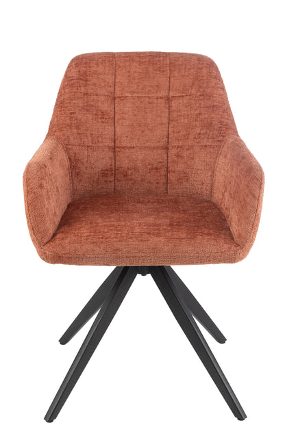 Chair Louna Iron/Acrylic Peach