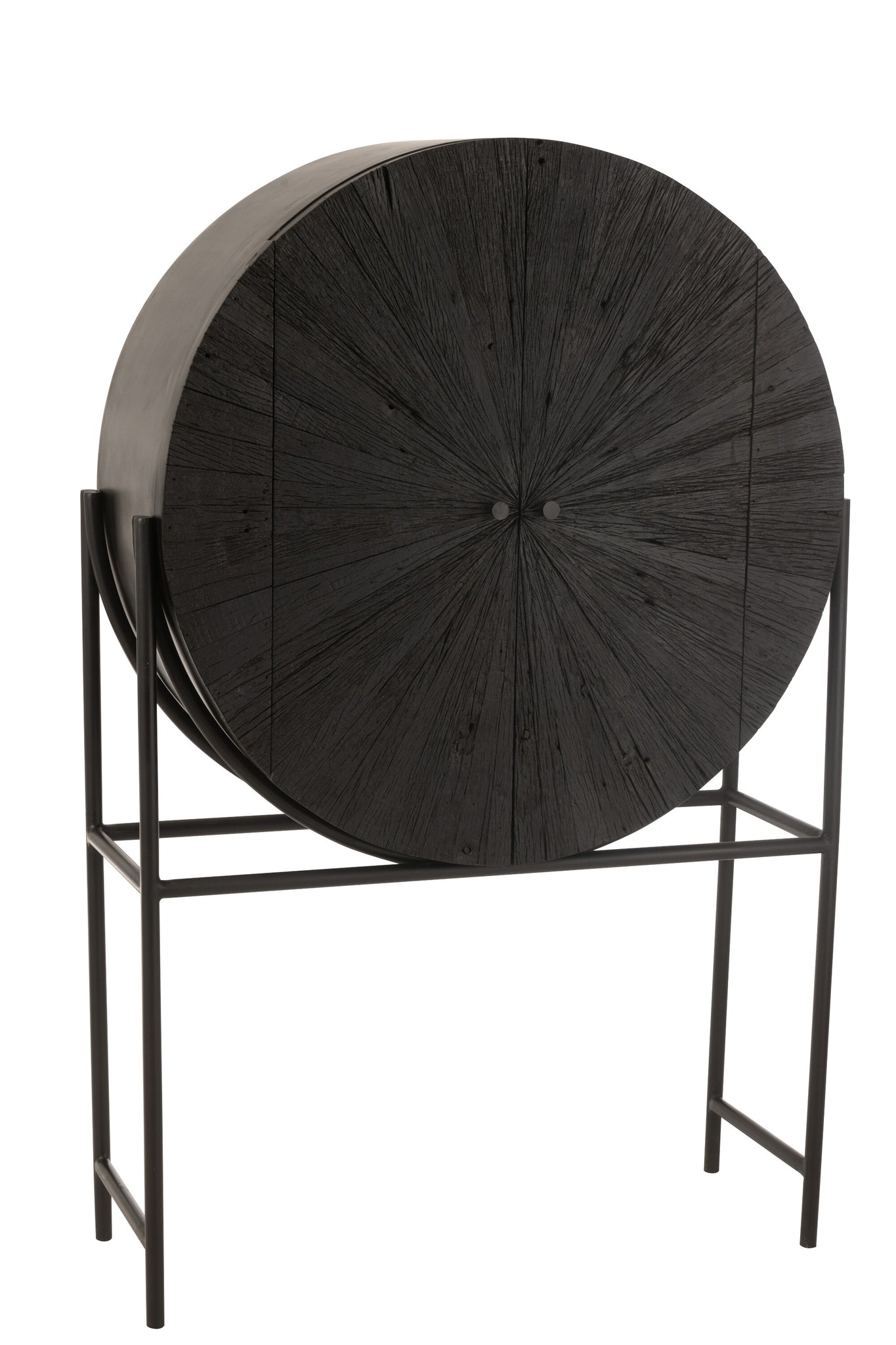 Cabinet Bar Shanil Recycled Wood/Mdf Black