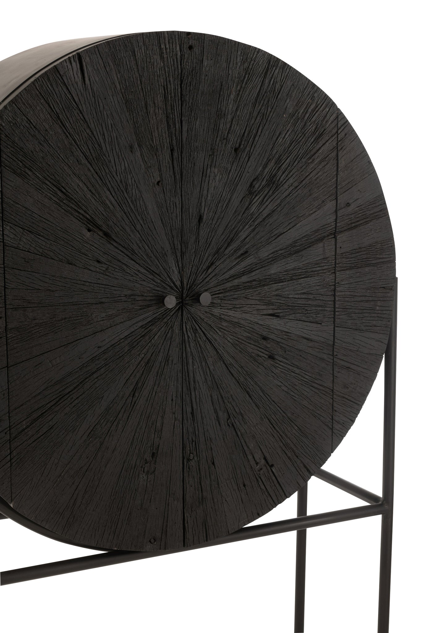 Cabinet Bar Shanil Recycled Wood/Mdf Black