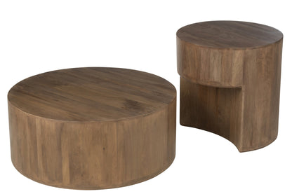 2er-Set Tische Toge Mangoholz Braun