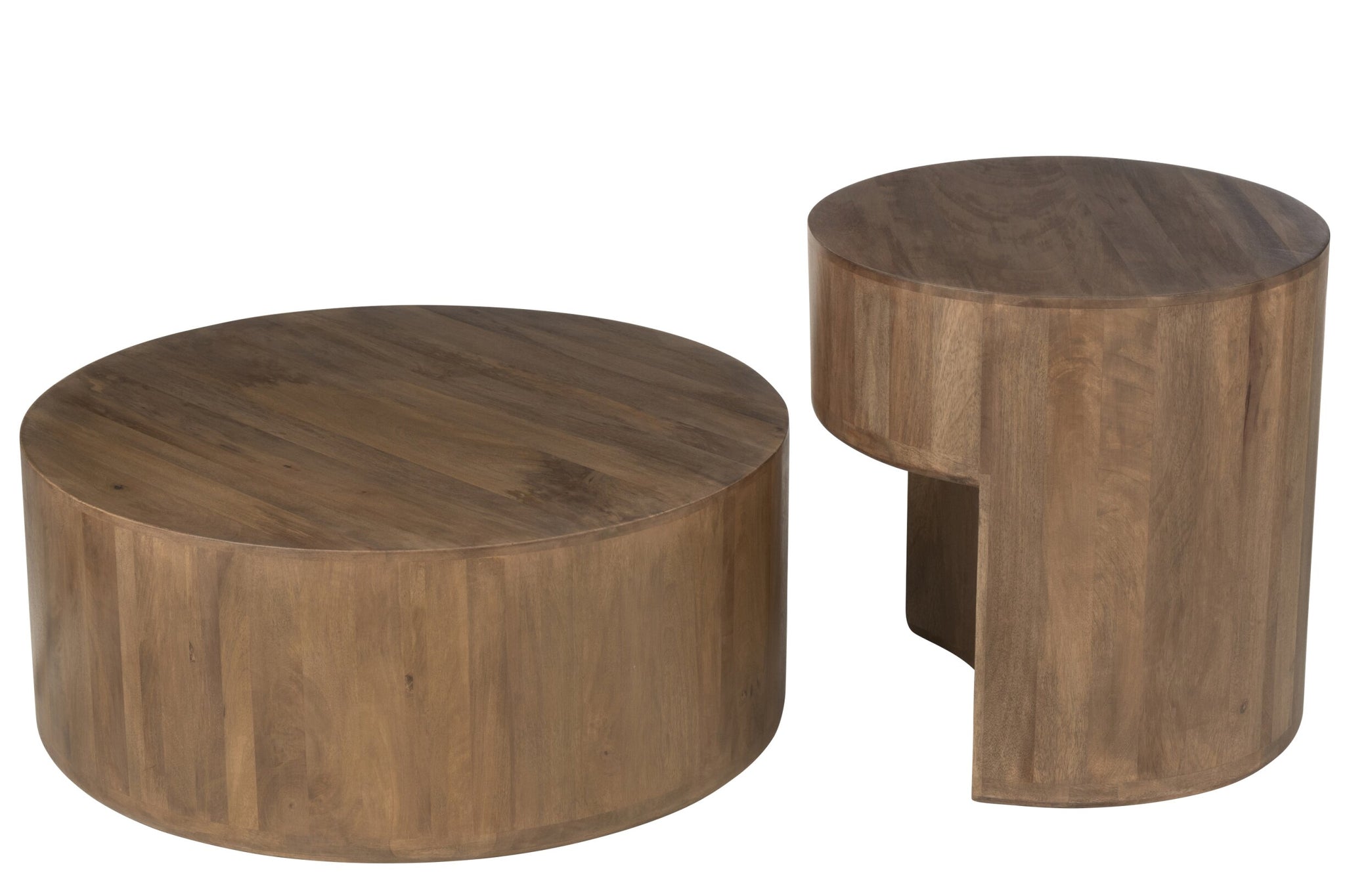 2er-Set Tische Toge Mangoholz Braun