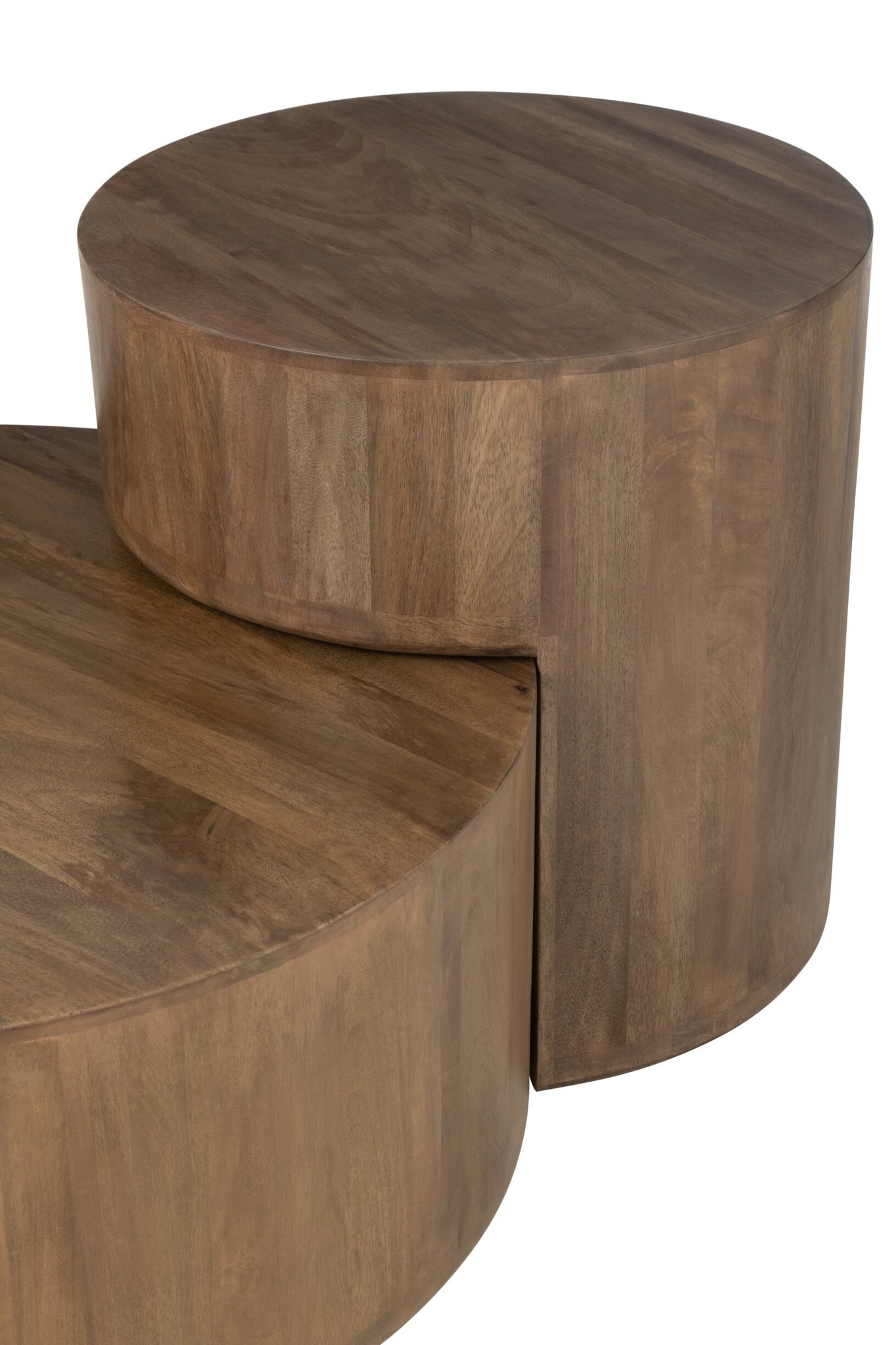 2er-Set Tische Toge Mangoholz Braun