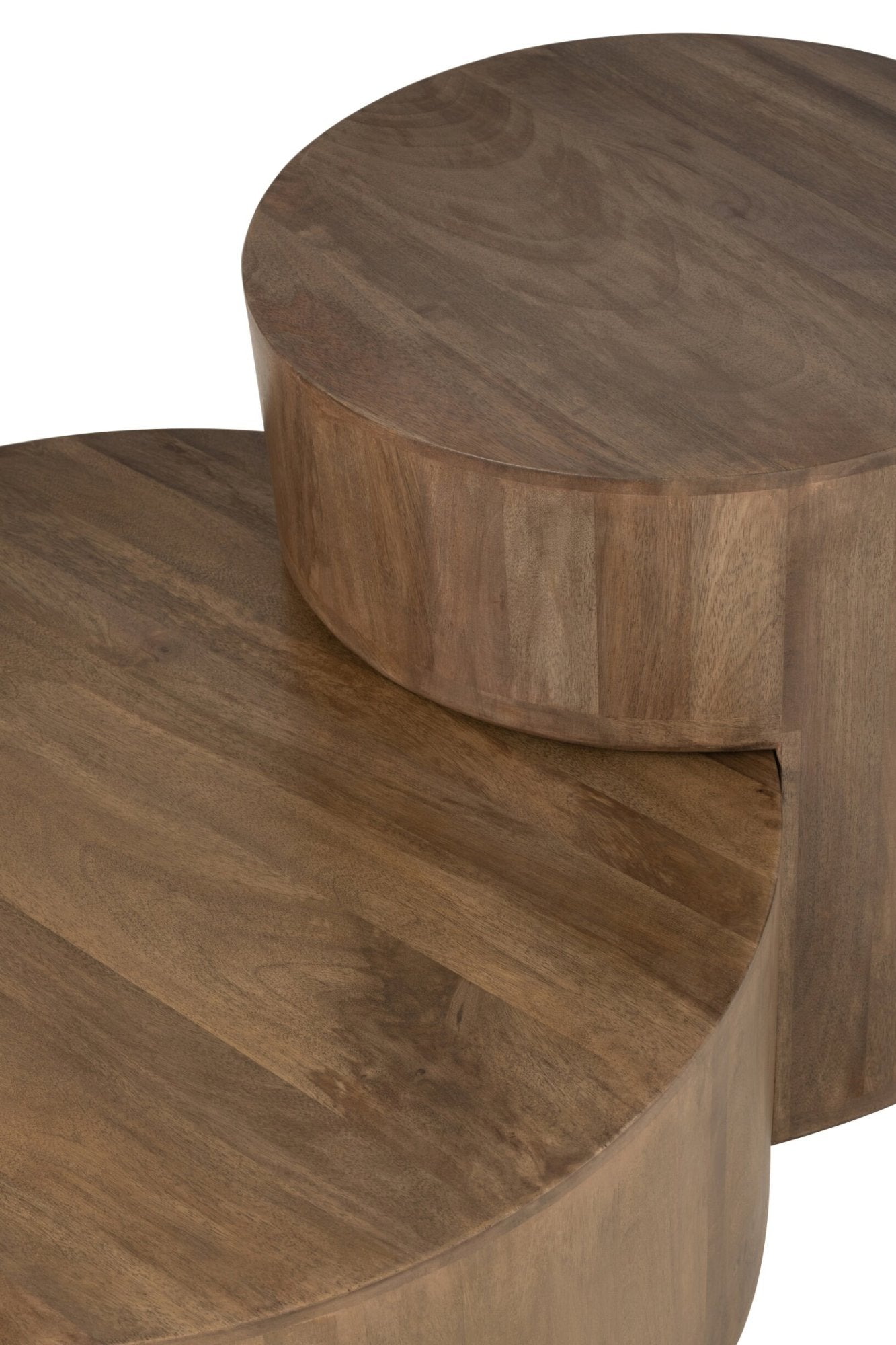 2er-Set Tische Toge Mangoholz Braun