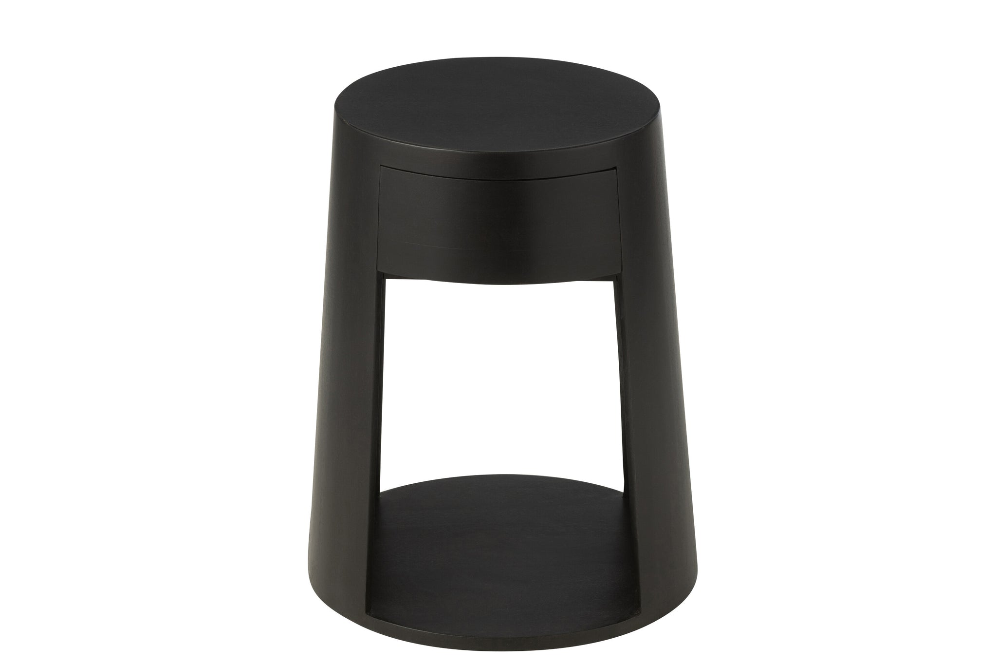 Couchtisch, Mangoholz/MDF, Schwarz
