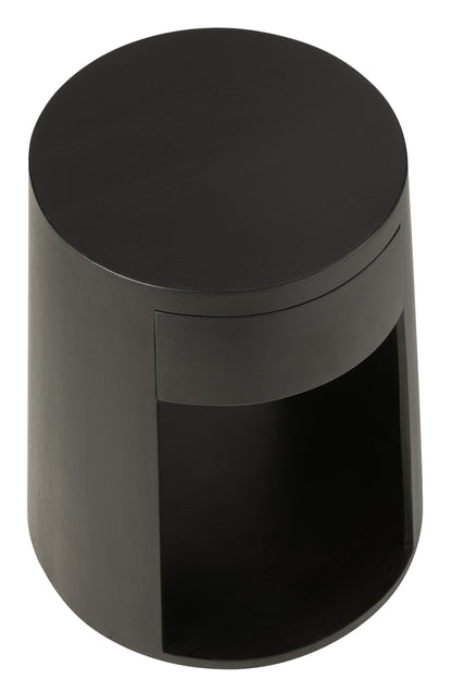 Couchtisch, Mangoholz/MDF, Schwarz
