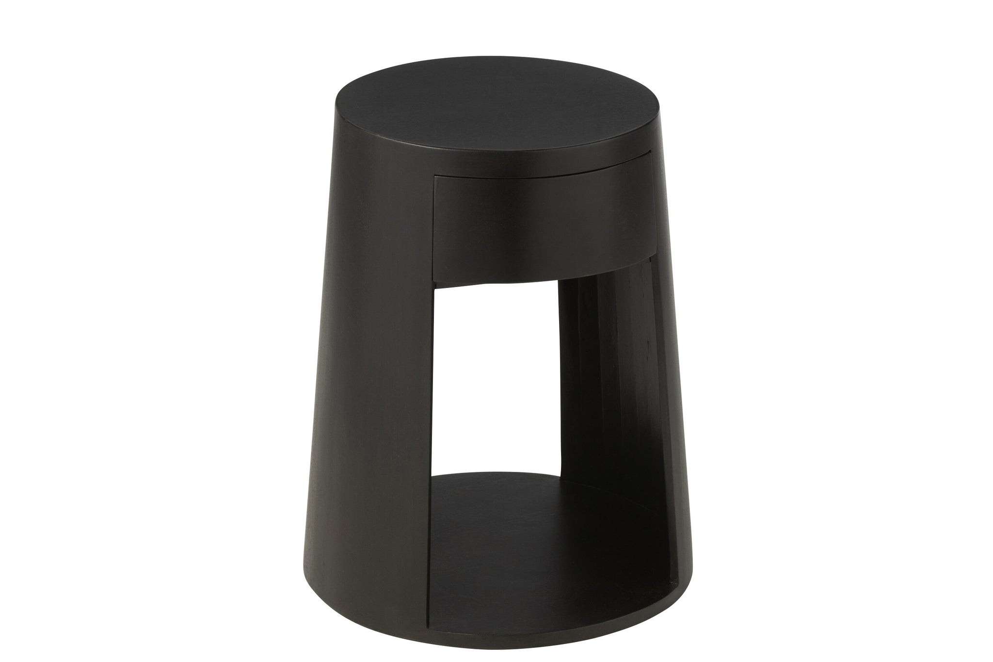 Couchtisch, Mangoholz/MDF, Schwarz
