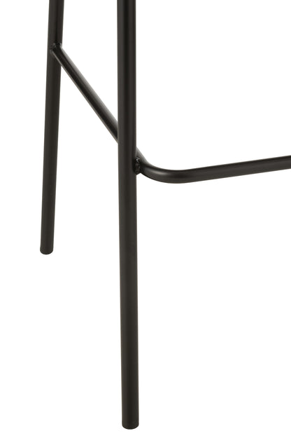 Bar Chair Lone Ply Wood/Metal Brown/Beige