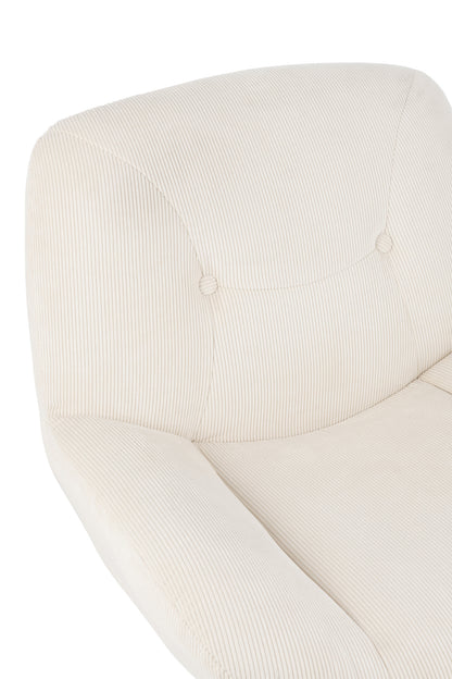 Lounge-Sessel Chill Metall/Sperrholz Creme/Silber