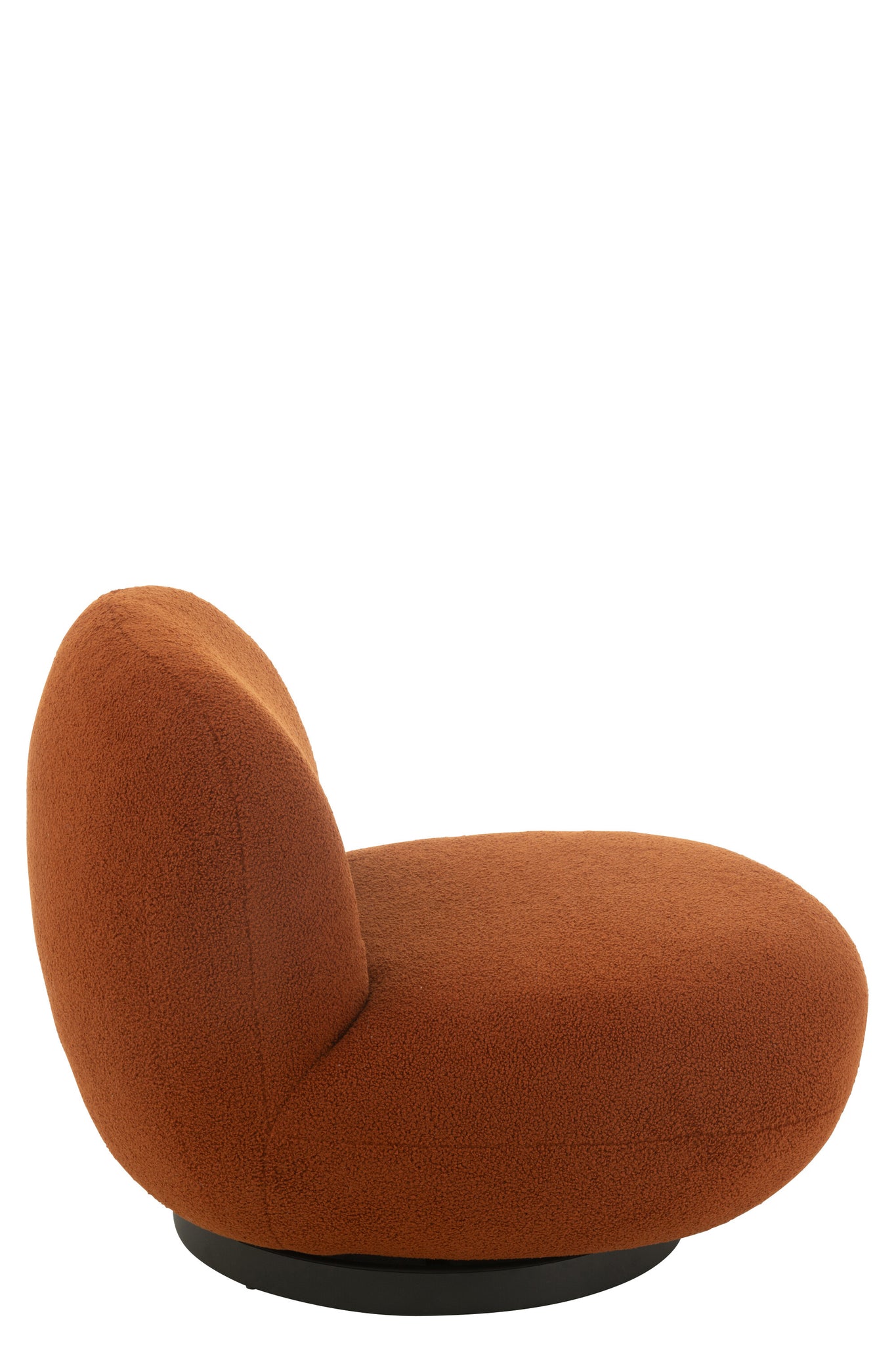 Lounge Chair Snow Poplar Wood/Foam Orange/Black
