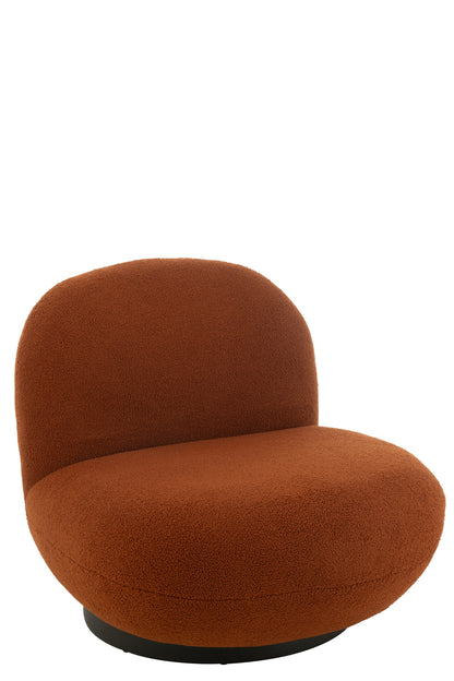 Lounge-Sessel Schneepappelholz/Schaumstoff Orange/Schwarz