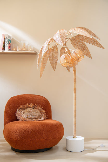 Lounge-Sessel Schneepappelholz/Schaumstoff Orange/Schwarz