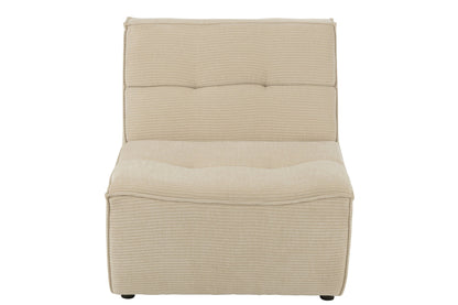 Sofa Grid Pappelholz/Schaumstoff Beige
