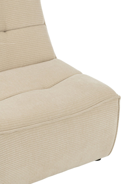 Sofa Grid Pappelholz/Schaumstoff Beige