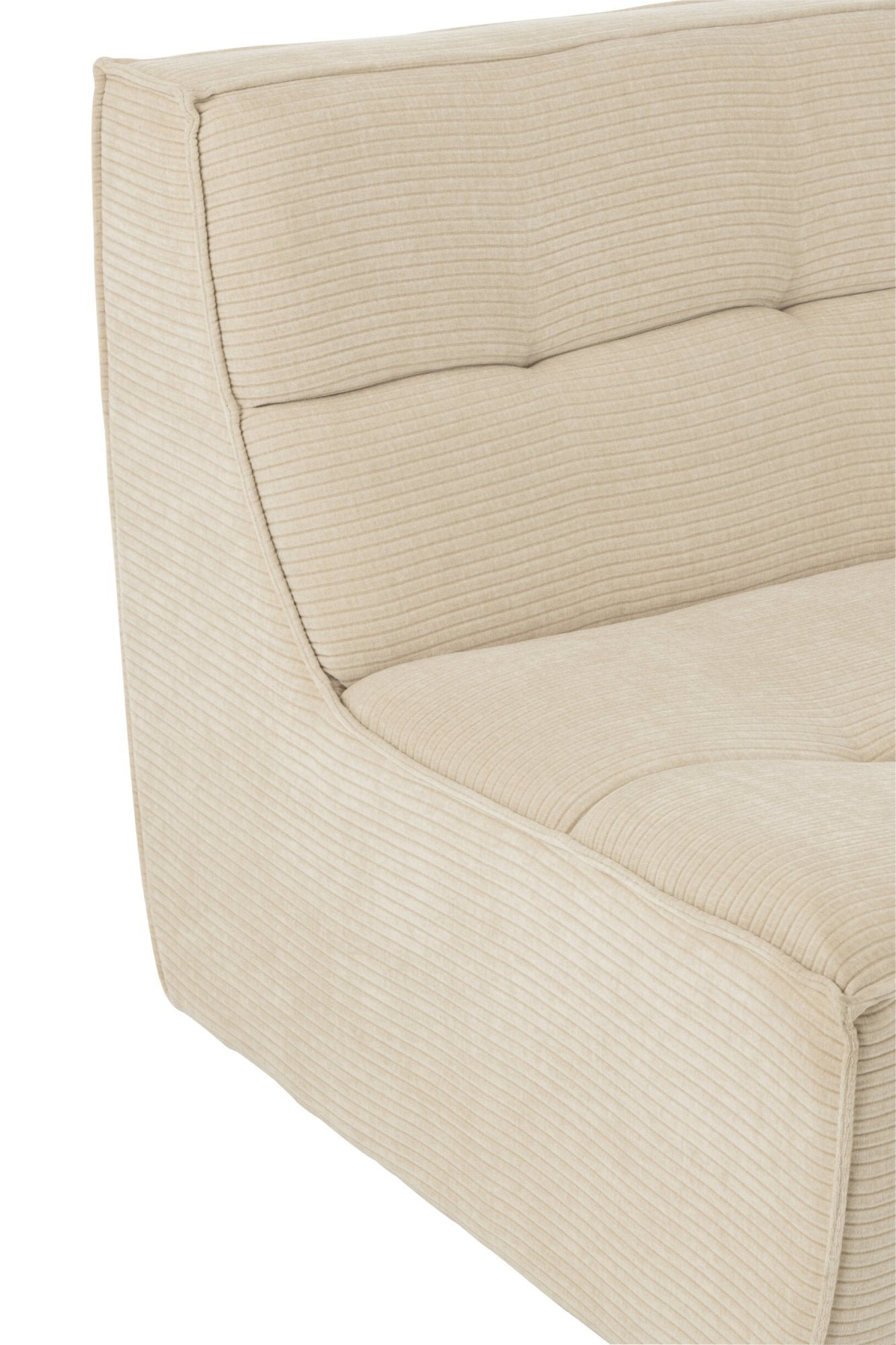 Sofa Grid Pappelholz/Schaumstoff Beige