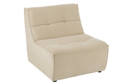 Sofa Grid Pappelholz/Schaumstoff Beige