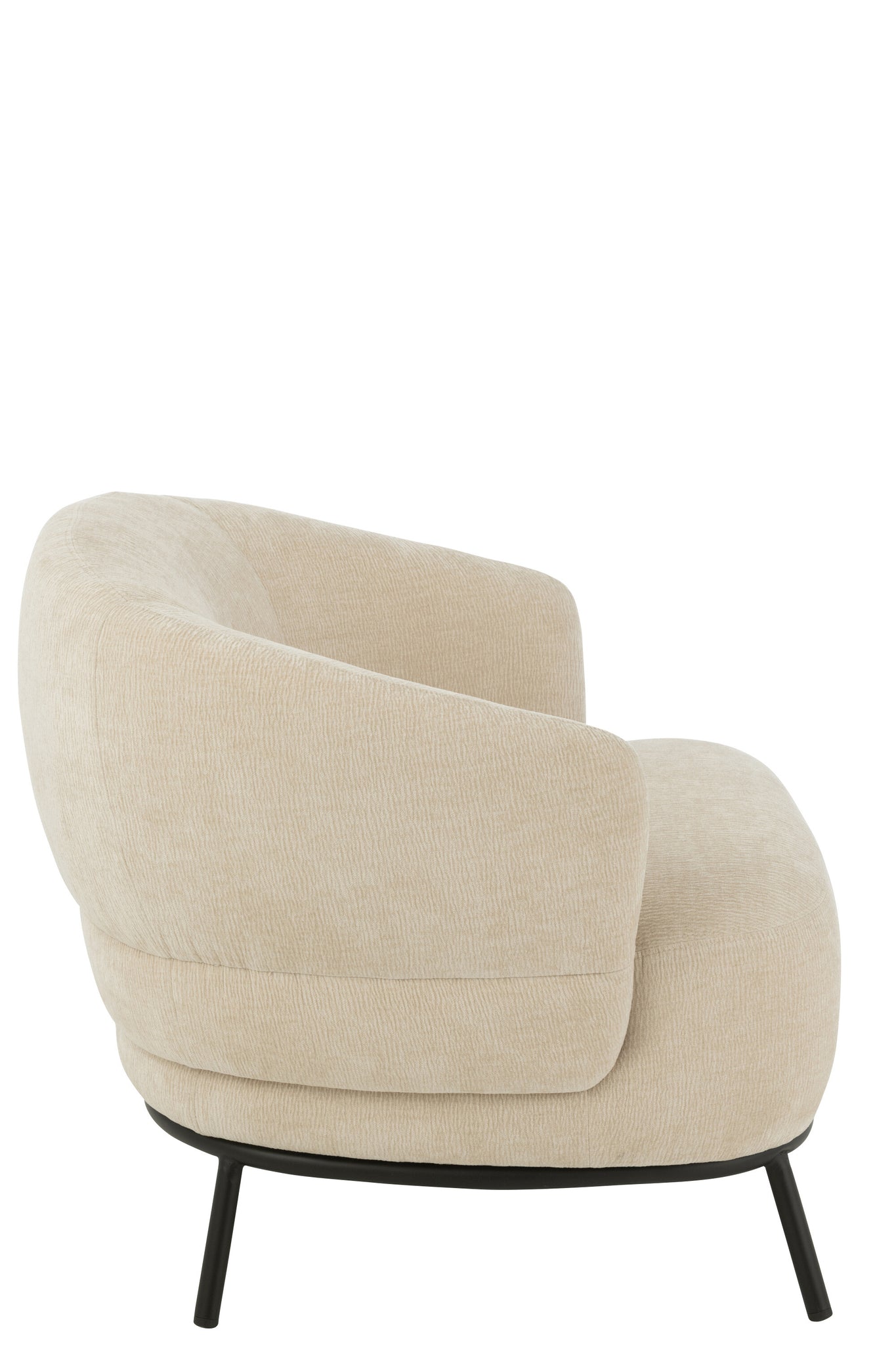 Lounge Chair Mars Poplar Wood/Foam Beige