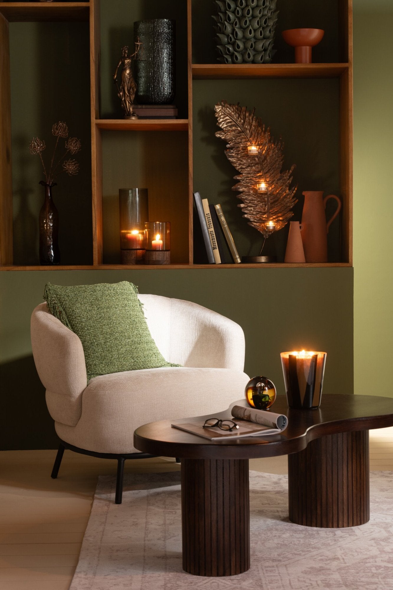 Lounge Chair Mars Pappelholz/Schaumstoff Beige