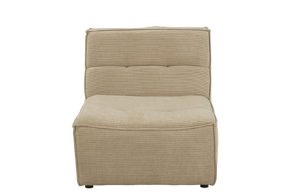 Sofa Grid Pappelholz/Schaumstoff Dunkelbeige