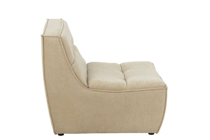 Sofa Grid Pappelholz/Schaumstoff Dunkelbeige